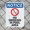 Signmission No Smoking In Pool Area OSHA Notice Sign, Plastic, 7in W x 10in L, 2PK OS-2PACK-NS-P-710-V-14802 - alternate 3